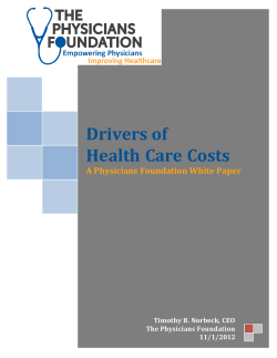 Drivers of Health Care Costs