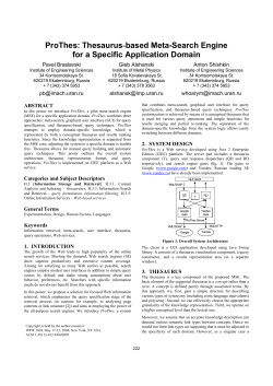 ProThes: Thesaurus-based Meta-Search Engine for a