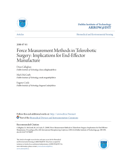 Force Measurement Methods in Telerobotic Surgery