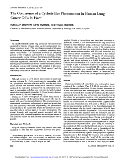 The Occurrence of a Cyclosis-like Phenomenon
