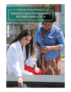 2012-2018 Strategic Plan - Norfolk State University