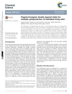 Organic/inorganic double-layered shells for