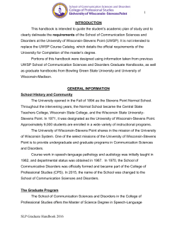 M.S. Speech and Language Pathology Graduate Program