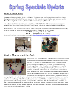 April specials update - St. Raphael Preschool