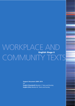 Texts and Society - Board of Studies