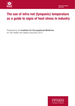 The use of infra-red (tympanic)