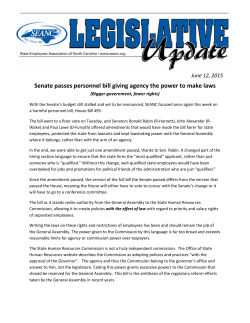 Senate passes personnel bill giving agency the power to make laws