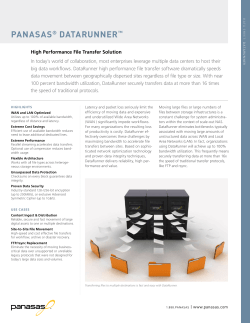 Panasas&reg; DataRunneR&trade;