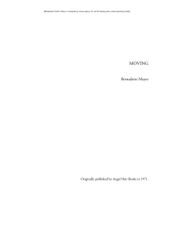 moving - University of Utah English