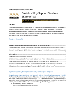 Sustainability Support Services (Europe) AB