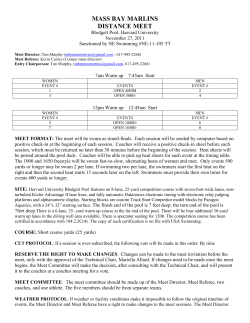 meet announcement packet