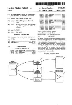 Method and system for correcting the spelling of misspelled words