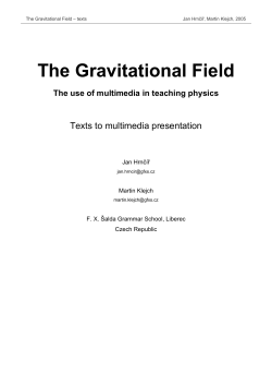 The Gravitational Field