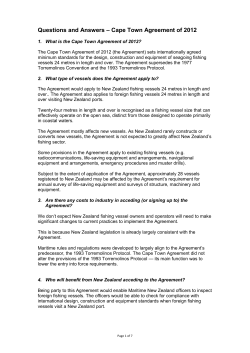 Question and Answer material Cape Town and STCW-F