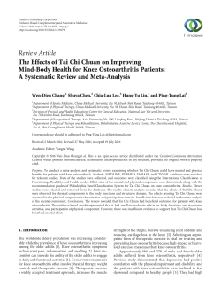 The Effects of Tai Chi Chuan on Improving Mind