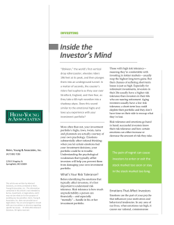Inside the Investor`s Mind - Heim, Young, and Associates.