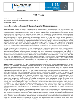 Kinematics and mass distribution of spiral and irregular galaxies