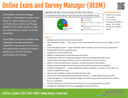 Online Exam and Survey Manager (OESM)
