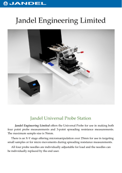 Universal Probe Stand - Jandel Engineering Ltd