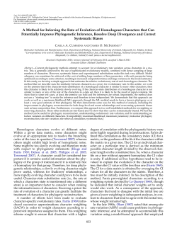 A Method for Inferring the Rate of Evolution of Homologous