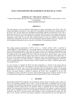 fuel consumption measurement of bus hvac units