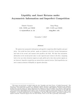 Liquidity and Asset Returns under Asymmetric Information and