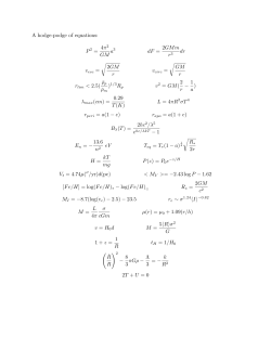 A hodge-podge of equations: 4&pi;2 GM a3 dF = 2GMm r3 dr &radic; 2GM r
