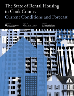The State of Rental Housing in Cook County Current Conditions and
