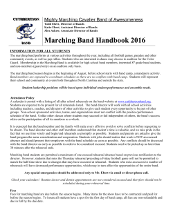 Marching Band Handbook
