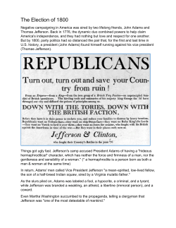 The Election of 1800