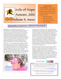 Fall 2012 - National Organization on Fetal Alcohol Syndrome