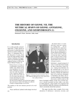 the history of ozone. vii. the mythical spawn of ozone