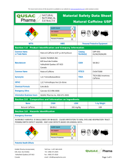 Material Safety Data Sheet