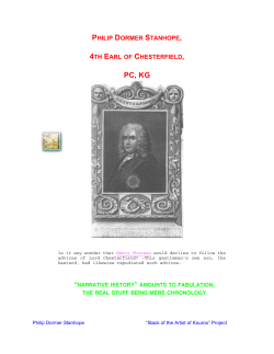 Lord Chesterfield - Kouroo Contexture