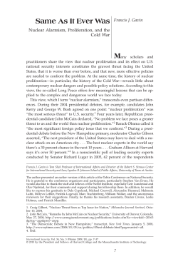 Same As It Ever Was Francis J. Gavin