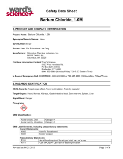 Barium Chloride, 1.0M