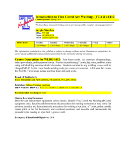 Introduction to Flux Cored Arc Welding- (FCAW)-1412