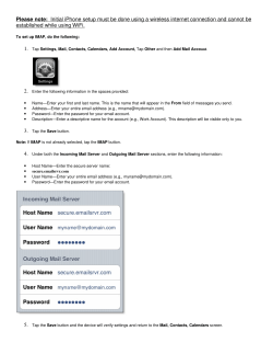 Please note: Initial iPhone setup must be done using