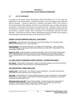 Chapter 8 - Metropolitan Washington Airports Authority