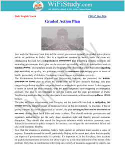 Graded Action Plan