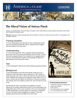 The Moral Vision of Atticus Finch