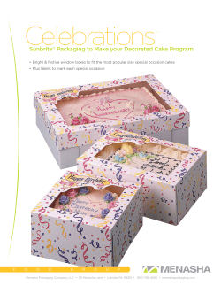 Sunbrite&reg; Packaging to Make your Decorated Cake Program