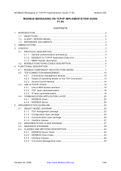 MODBUS Messaging on TCP/IP Implementation Guide V1.0b