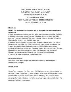 Civil Rights Scavenger Hunt