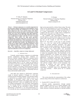 4:2 and 5:2 Decimal Compressors