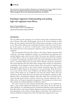 Kamikaze migrants? Understanding and tackling high