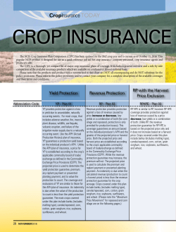 Plan Comparison - ADM Crop Risk Services
