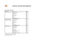 Lithuania - Domestic Interchange Fees