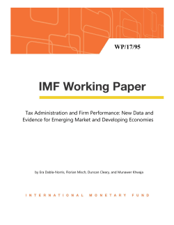 Tax Administration and Firm Performance: New Data and Evidence
