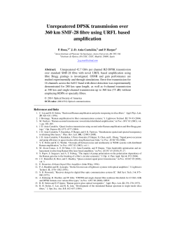 Unrepeatered DPSK transmission over 360 km